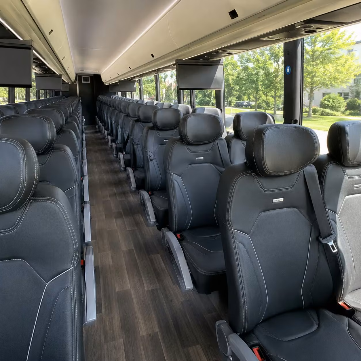 rochester charter bus interior
