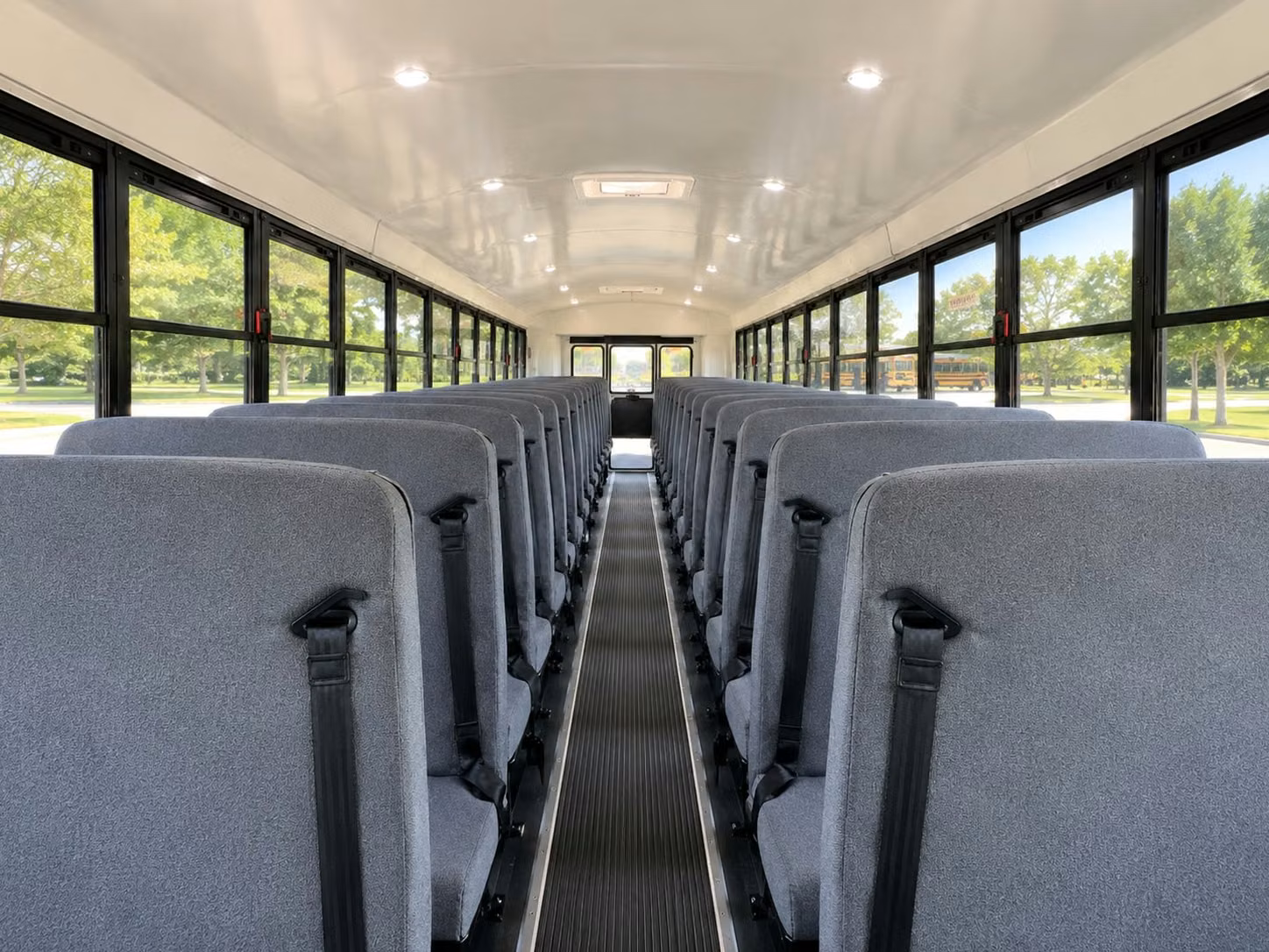 school bus inside